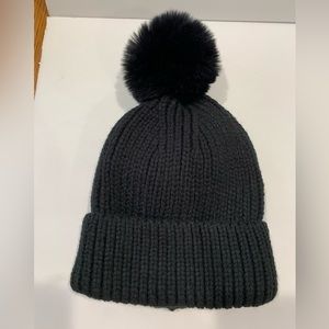 Steve Madden Beanie Hat With Pom